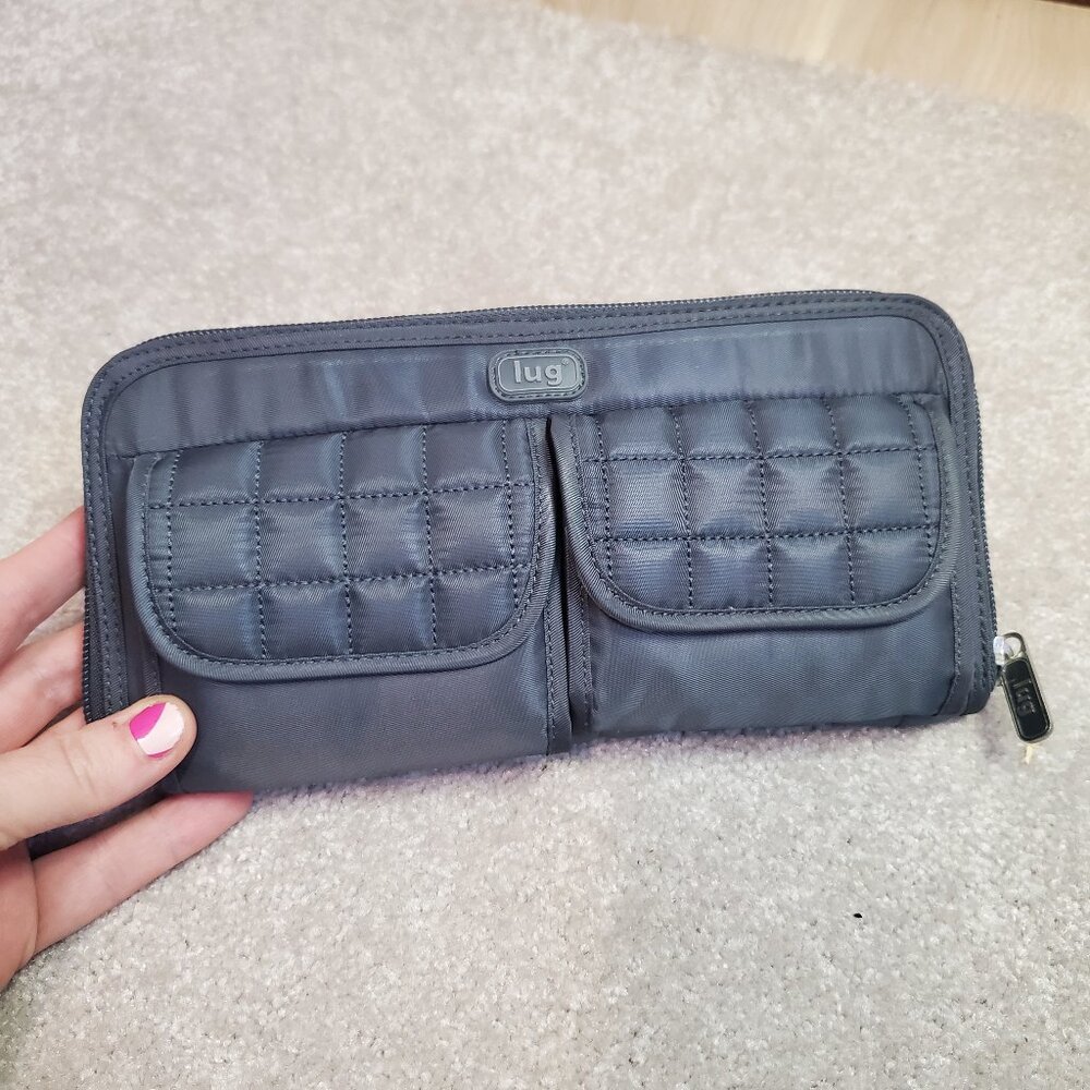 Lug Gray Quilted Wallet